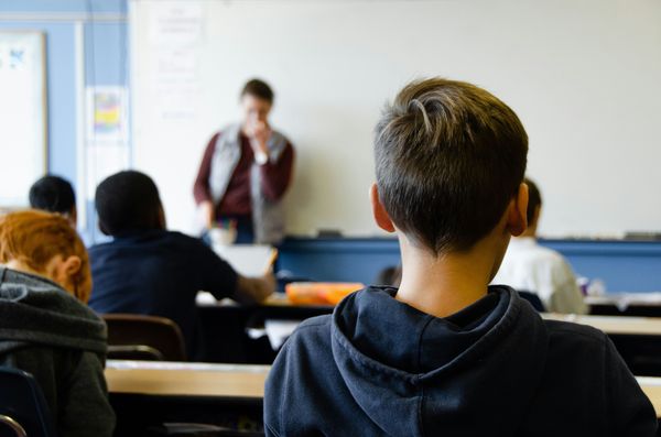 Child in a classroom